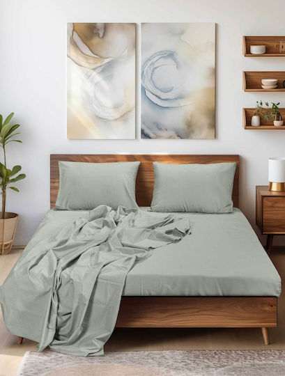 Madi Schlank Bettlaken für Einzelbett 170x260cm Mint