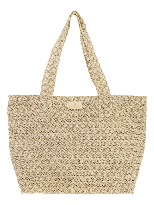 Bag to Bag Wicker Beach Bag Beige