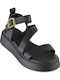 Γυναικεία Σανδάλια Flatforms Μαύρα