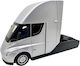 Tesla Semi Gri 1:32 Replika Metalică Uși Deschise Sunet Lumini Suspensie Cu Arc