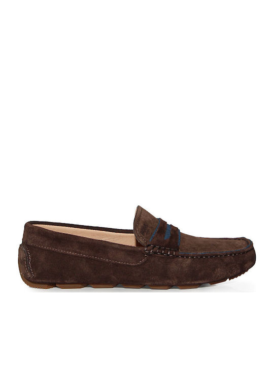 Boss Shoes Δερμάτινα Ανδρικά Μοκασίνια σε Καφέ ...
