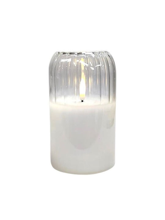 Electric Candle Cortina Led Glass Cup Candle Layer 125/75mm White