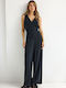 Women's Sleeveless One-piece Jumpsuit Black