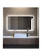 Square Bathroom Mirror Led 45x90cm