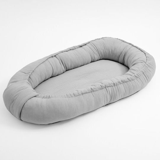 New Baby Бебешка Възглавница Гнездо Светлосиво 50x80см New Baby Бебешка Възглавница Гнездо Светлосиво 50x80см