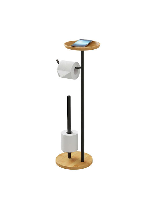 Relaxdays Floor Paper Holder Metallic Multicolour