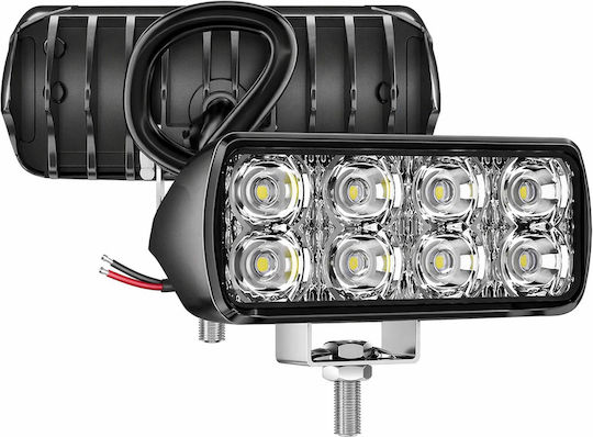 Mini LED Car Work Headlight 10w 12v Slim 9x3.6cm Small Lighting Headlight White Light