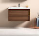 Martin Badezimmer Waschtisch-Einheit mit Waschbecken M80xB49xH46cm Holz Braun