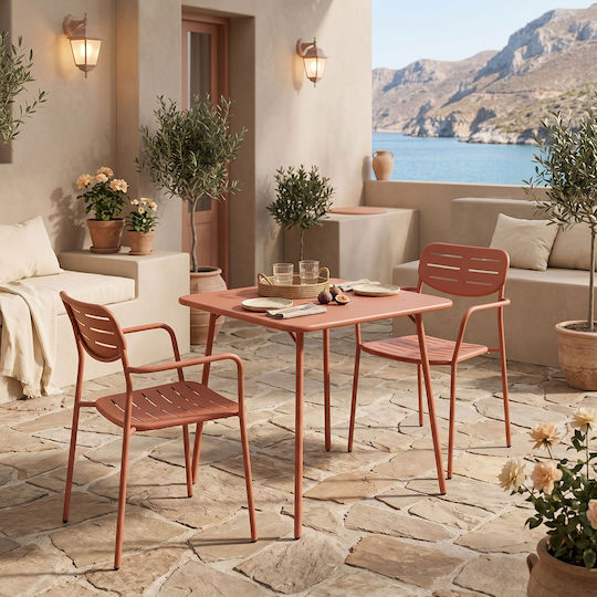 Σετ Τραπεζαρίας 3τμχ terracotta Σετ Τραπεζαρίας 3τμχ terracotta
