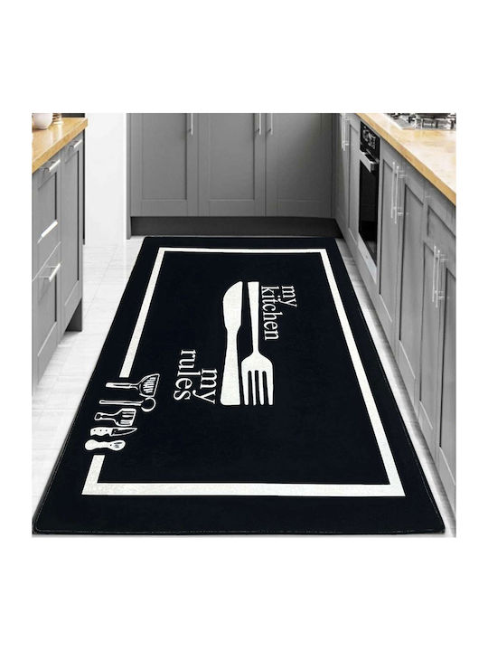 Conceptum Hypnose Leslure 287 Kitchen Mat Runner Black-white 60x100cm