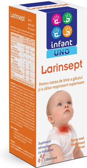 Solacium Pharma Spray Infant Uno Larinsept pentru Sugari Copii și Adulți pentru Tuse Uscată 30ml