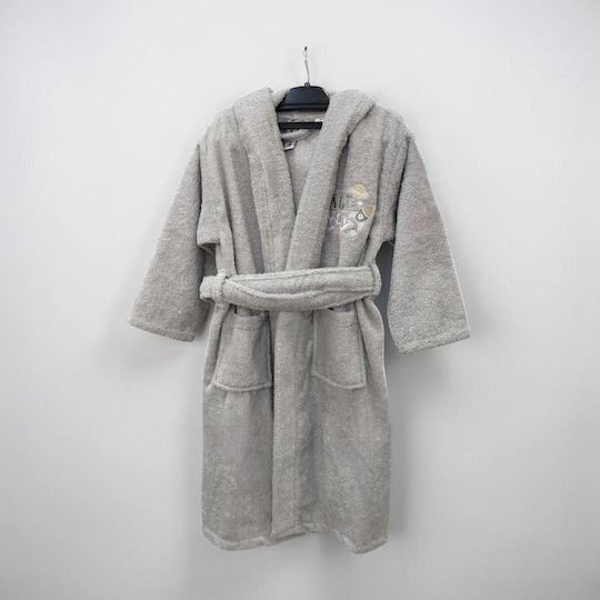 Linea Home Kids Bathrobe Gray Hooded