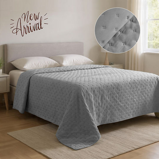 Isadore Lorraine Single Gray Light Coverlet 160x240cm