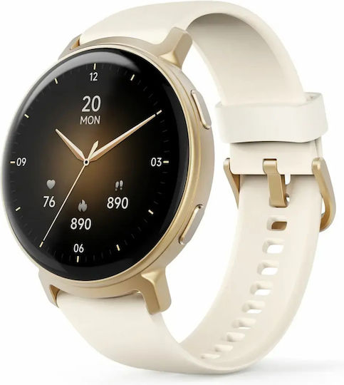 HAMA 7020 43mm Smartwatch with Heart Rate Monitor (Gold)