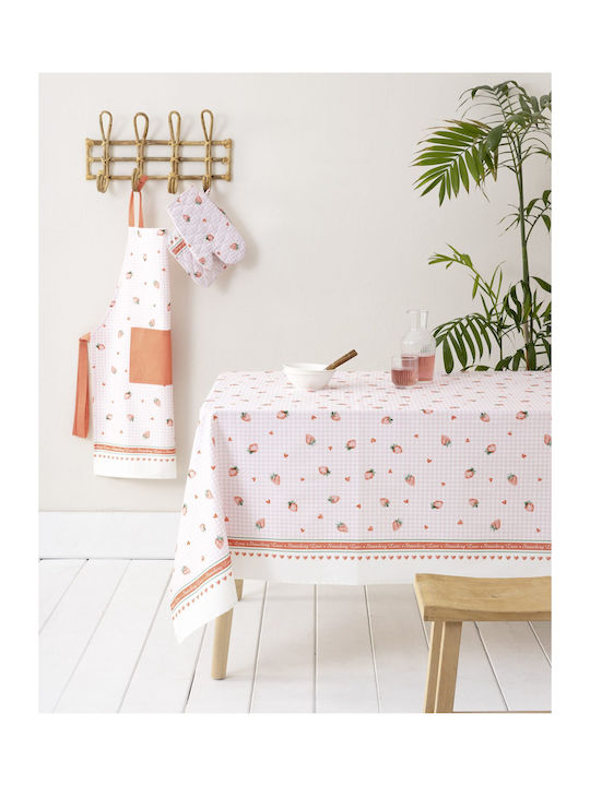 Nima Nima Baumwolle Tischdecke Set Strawberry Love Strawberry Love 140x240cm