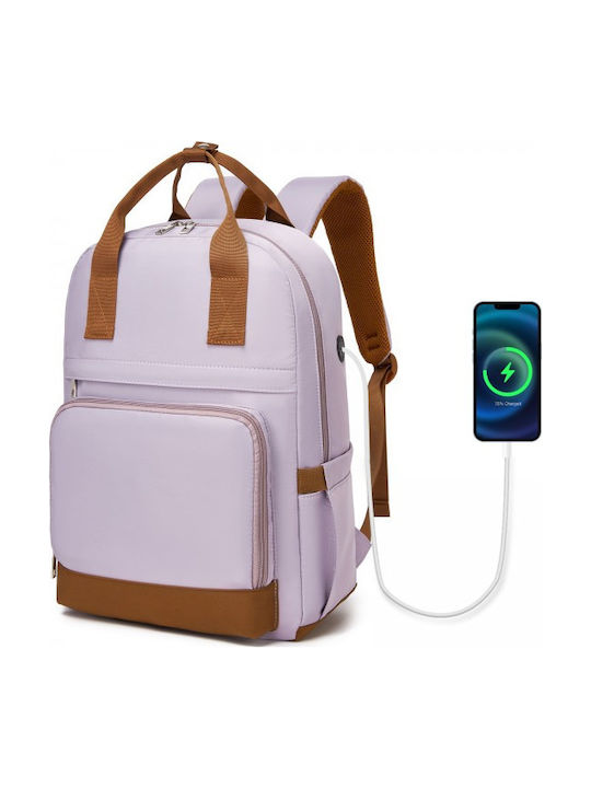 Miss Lulu Backpack Μωβ