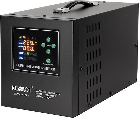 Kemot LCH-URZ3429-LFP4 UPS 2600VA 1800W with 2 Schuko AC outlets
