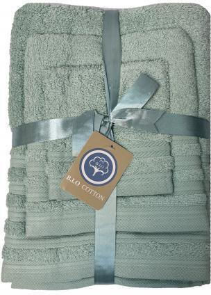 Xionoula Home Set Prosoape De Baie 4 Buc Aqua Greutate 600gr/m²