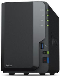 Synology DiskStation DS223 NAS Tower 8TB HDD/SSD