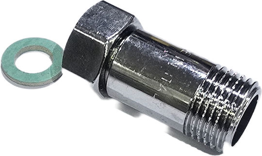 Ρακόρ Μακρύ L41 Ίσιο Τρελό Χρωμέ 1/2″ Αρς Θηλ Φίμπερ