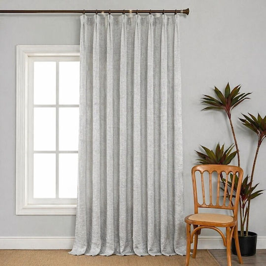 Galifas Κουρτίνα με Τρέσα Grey 270x270εκ.