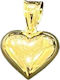 Charm Talisman Inimă Din Aur Galben 14 Carate