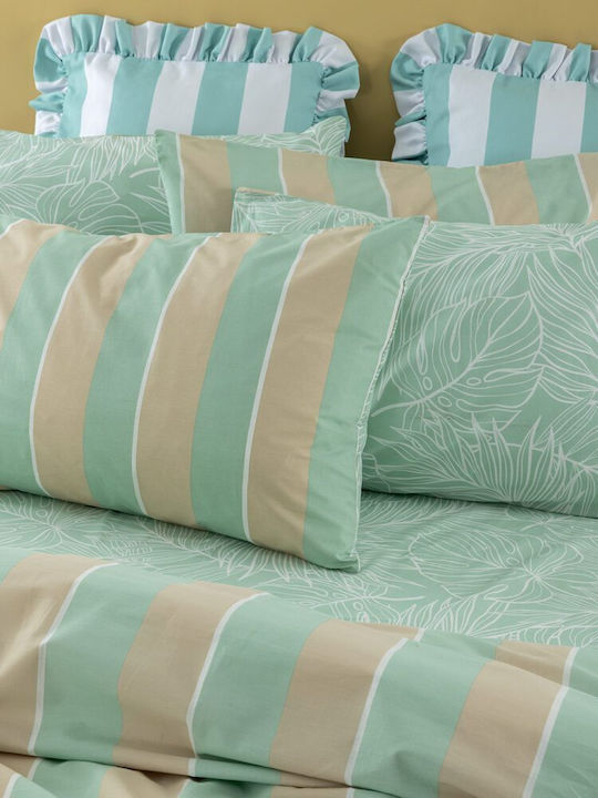 Palamaiki Set Pillowcases with Envelope Cover Green 52x72cm