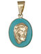 Kinder Amulett Kinder Amulette mit Jesus Christus aus 9K Gold 054590