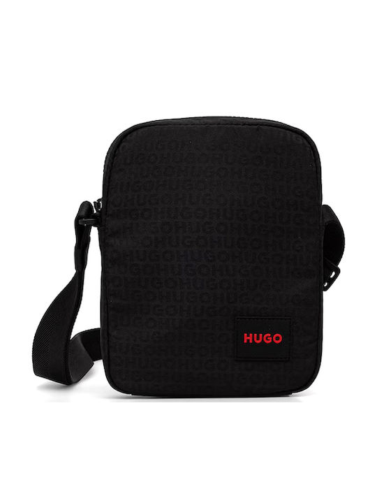 Hugo Ethon Herren Tasche Schulter / Crossbody Schwarze