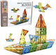 Leantoys Set Blocuri de Construcție Magnetice F...