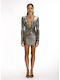 Mini Evening Dress Black/Gold