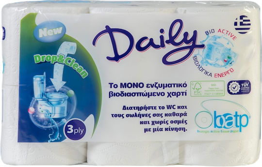 Daily Hârtie Igienică 12 Role 3 Straturi