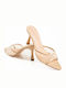 Mules With Thin Heel In Pink Colour