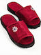 Terry Damen Hausschuhe Burgundisch