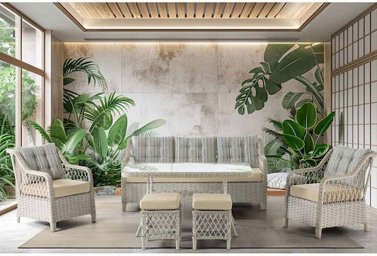 Garden & Outdoor Furniture Sets Living Room Set 6 Pieces Multicolour