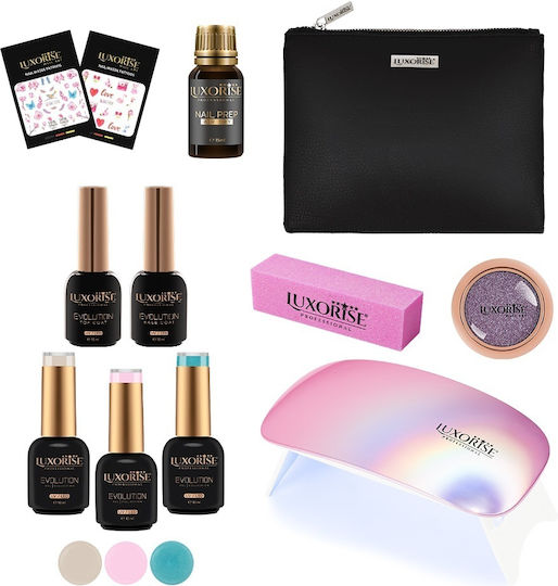 Luxorise 10ml Semi-permanent Nail Polish Kit Uv Lamp Style Edition + Gifts