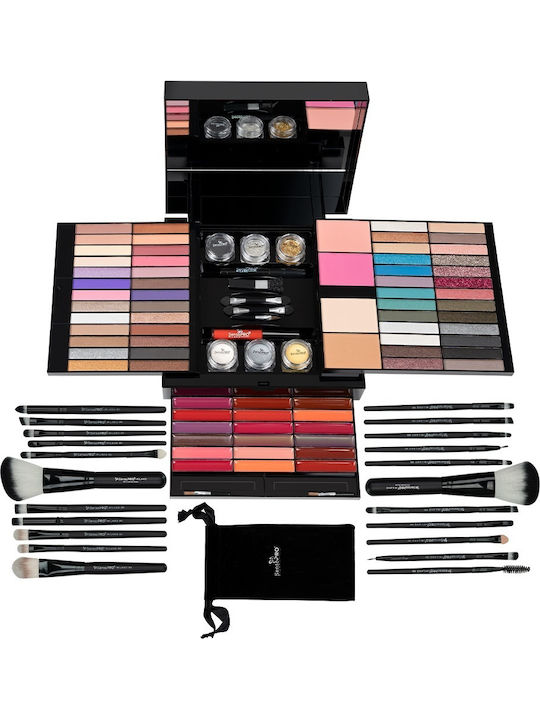 Attractive Diva Makeup Box Makeup Kit + Gift Set 22 Makeup Brushes Sensopro Milano