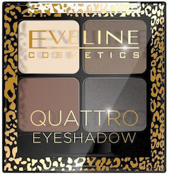 Eveline Quattro Palette with Pressed Powder Eye Shadows 10 7.2gr