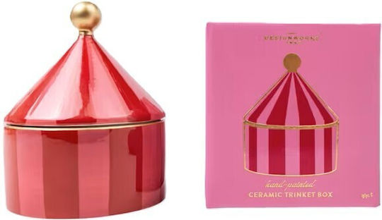 Desingworks Ceramic Trinket Box Pink Tbwc-1001 Desingworks Ceramic Trinket Box Pink Tbwc-1001
