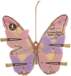 Danielle Creaseless Haarspangen mit Schmetterling 4 Stück
