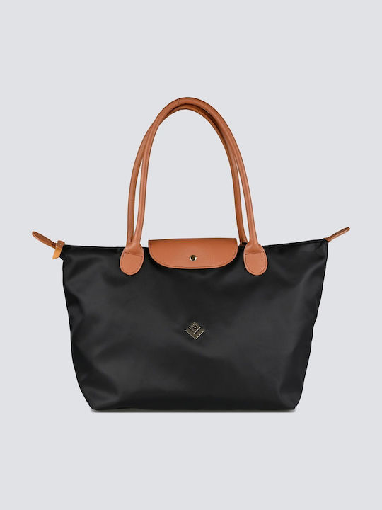 Lovely Handmade Midi Women's Shoulder Bag Black