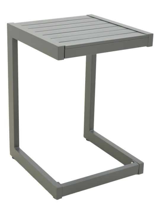 Garten- und Terrassentisch für kleine Räume Aluminium Aether Anthrazit 37,5x36,5x53cm