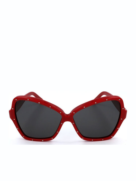 Celine CL4066IS 66A Butterfly Sunglasses - Red / Grey New Celine CL4066IS 66A Sunglasses - Red Frame, Grey Lenses  main image 4