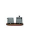 Salt&pepper 800204 Σετ Γαλατιέρα & Ζαχαριέρα Luma 230ml Smoked Grey