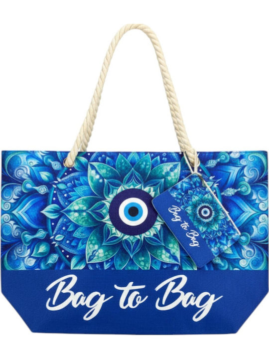 Bag to Bag Υφασμάτινη Τσάντα Θαλάσσης με Πορτοφ...