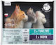 Pet Republic Nasses Katzenfutter in Beutel mit Thunfisch, Türkei, Fleisch und Fisch ohne Getreide 4x100g