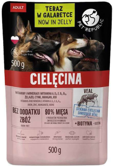 Pet Republic Nasses Hundefutter mit Fleisch 9x500gr