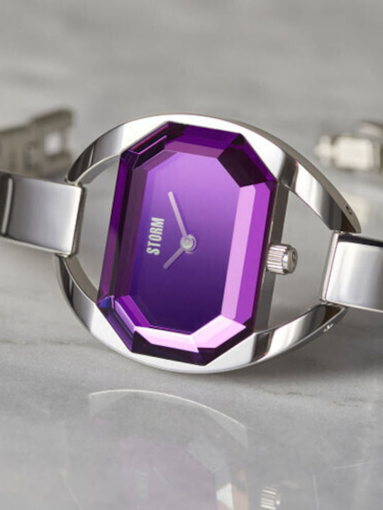 Storm Womens Watch 29mm Battery With Silver Metal Bracelet