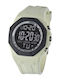 Digital Men's Watch 47mm Battery with Beige Rubber Strap