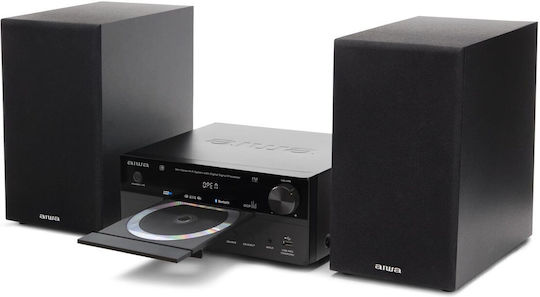 Aiwa Аудиосистема 2.0 MSBTU 500 50W с CD Цифрови Медии Плейър Черен